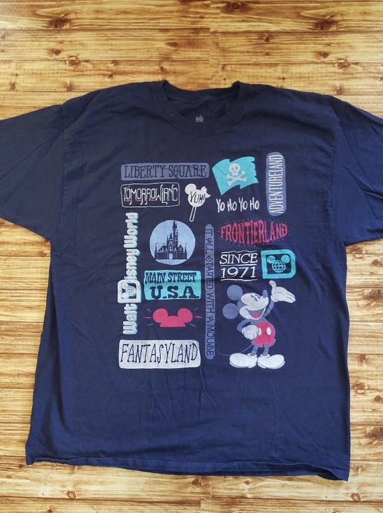 Disney Other - Walt Disney World Men's 2XL Magic Kingdom Blue Shirt XXL Attractions Lands Parks